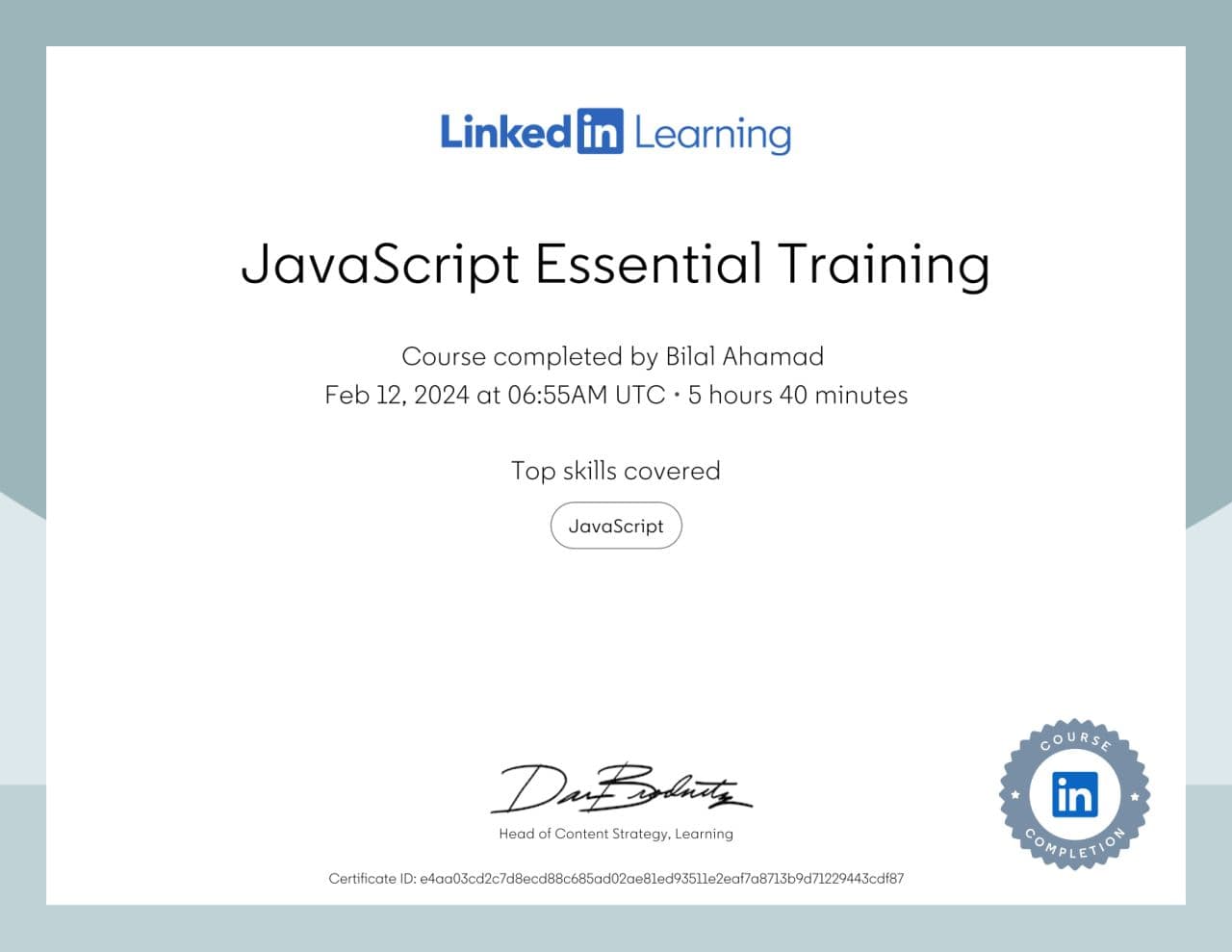Javascript Essential Training